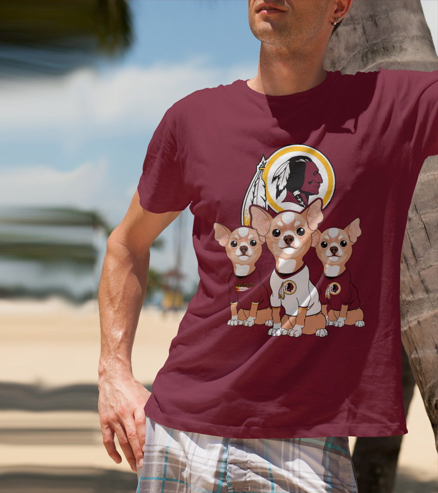 Redskins Chihuahua Trio T-Shirt