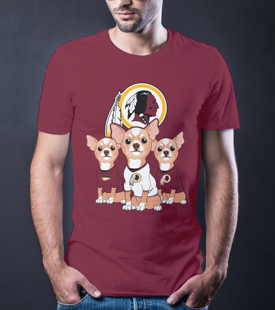 Redskins Chihuahua Trio T-Shirt