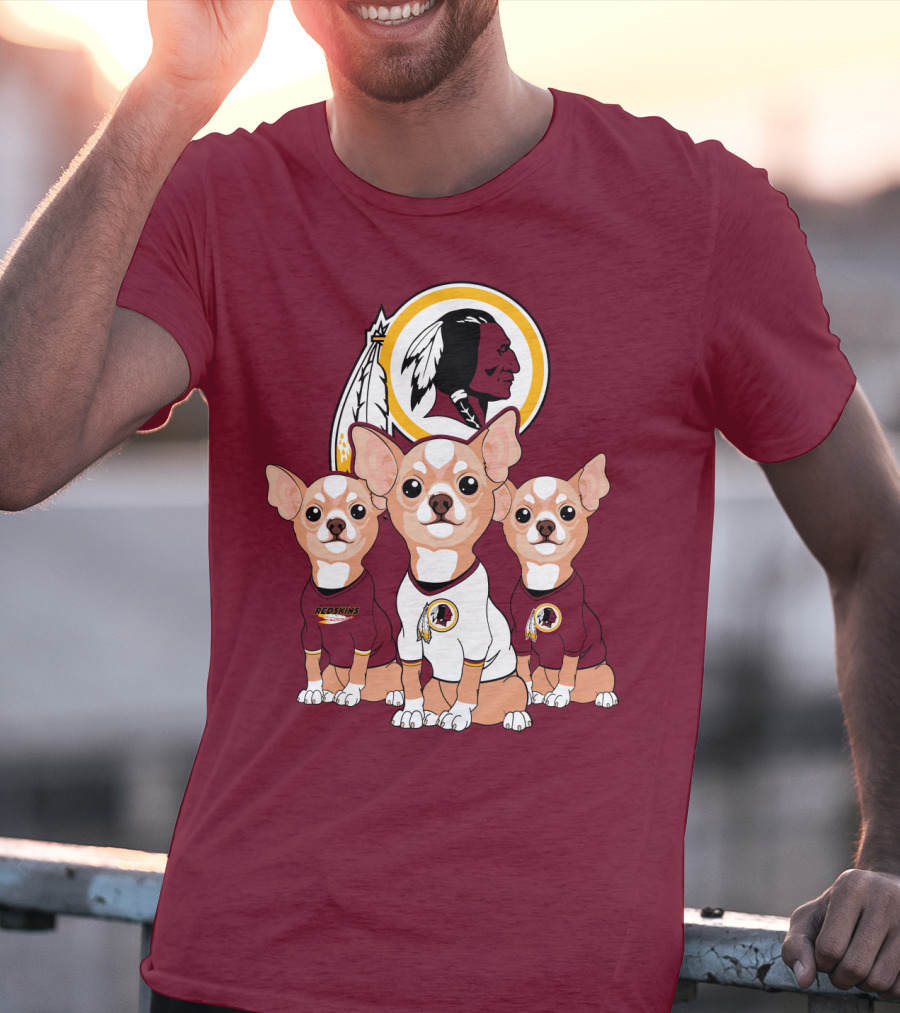 Redskins Chihuahua Trio T-Shirt