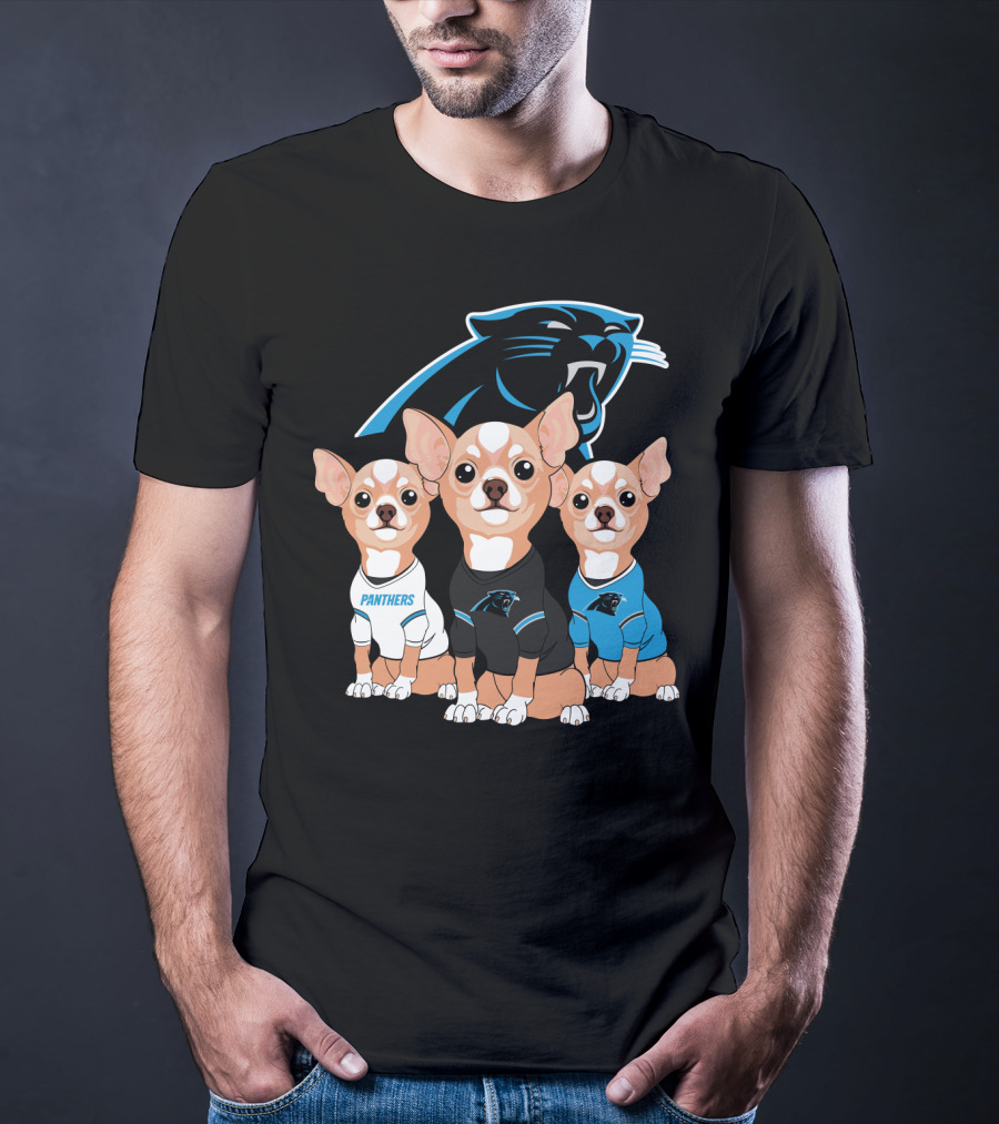 Carolina Panthers Chihuahua T-Shirt