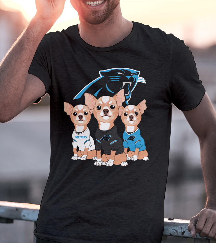 Carolina Panthers Chihuahua T-Shirt