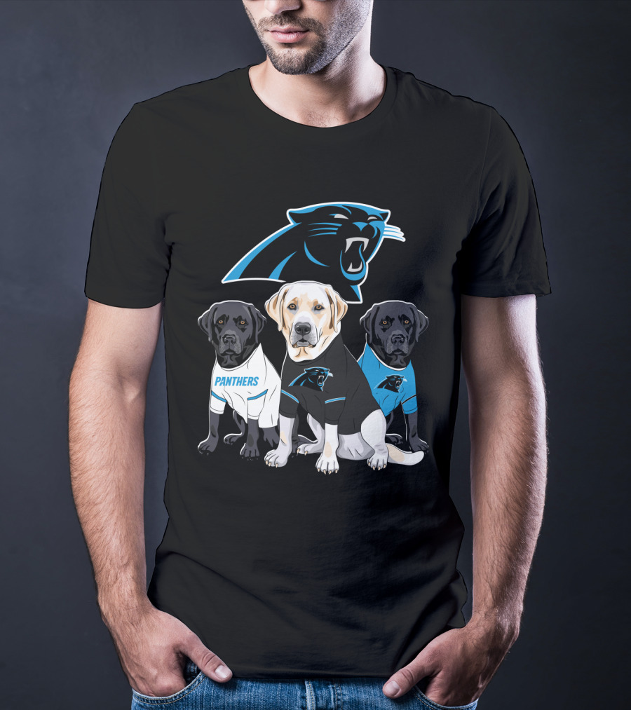 Panthers Labrador Retriever Dogs T-Shirt