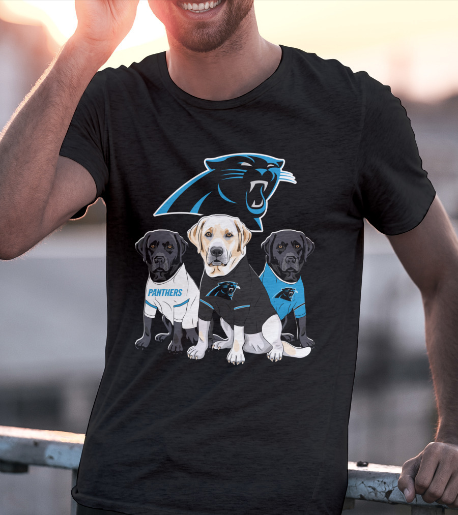 Panthers Labrador Retriever Dogs T-Shirt