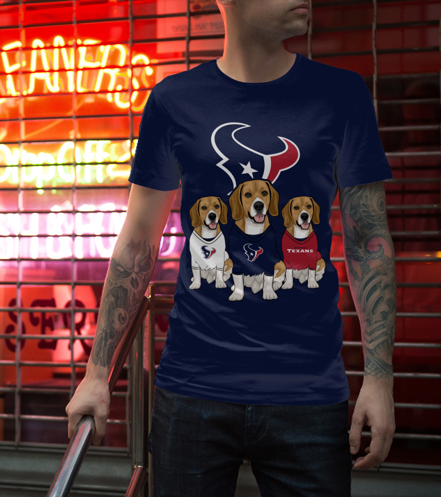 Houston Texans Beagle Trio T-Shirt