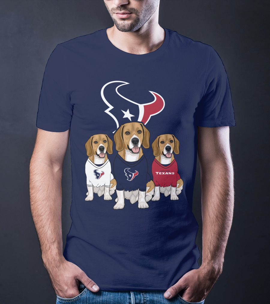 Houston Texans Beagle Trio T-Shirt