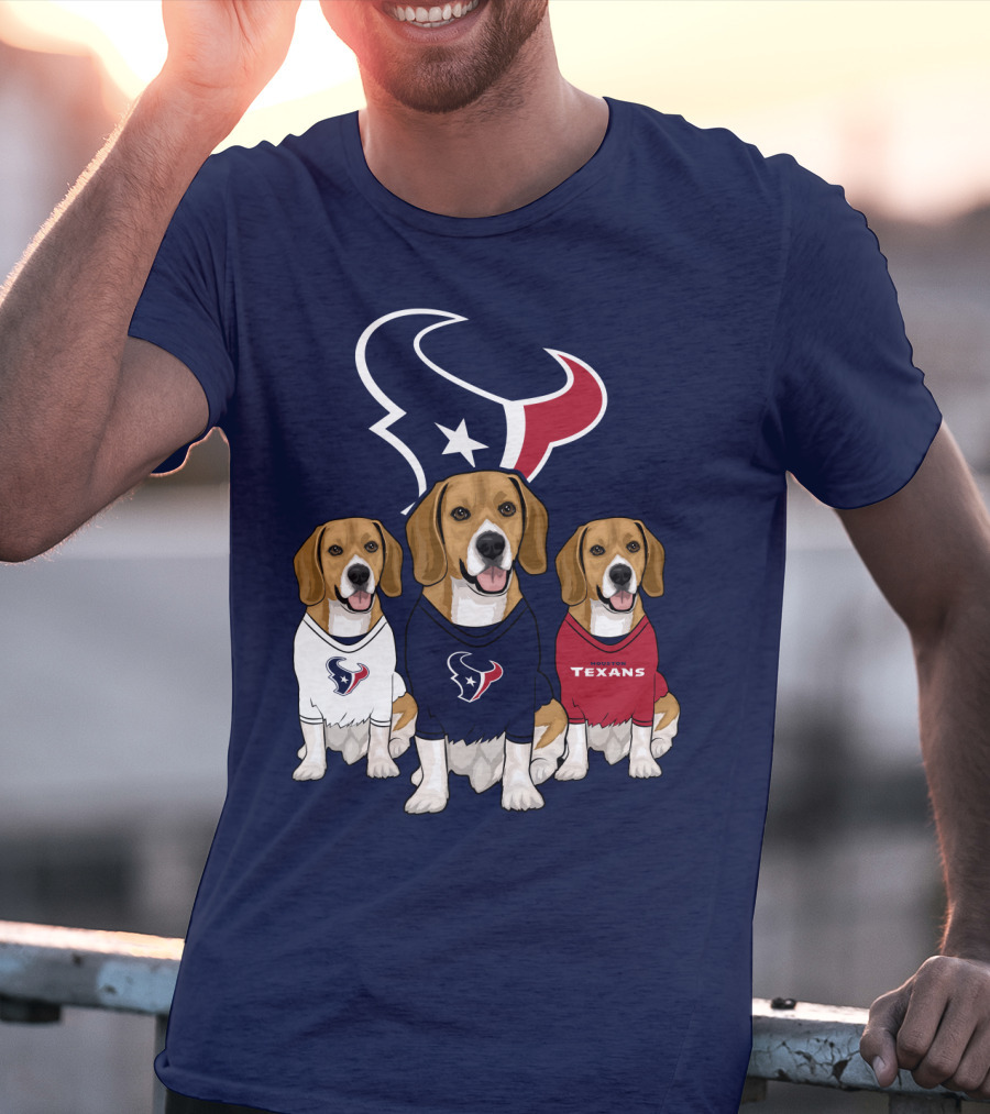 Houston Texans Beagle Trio T-Shirt