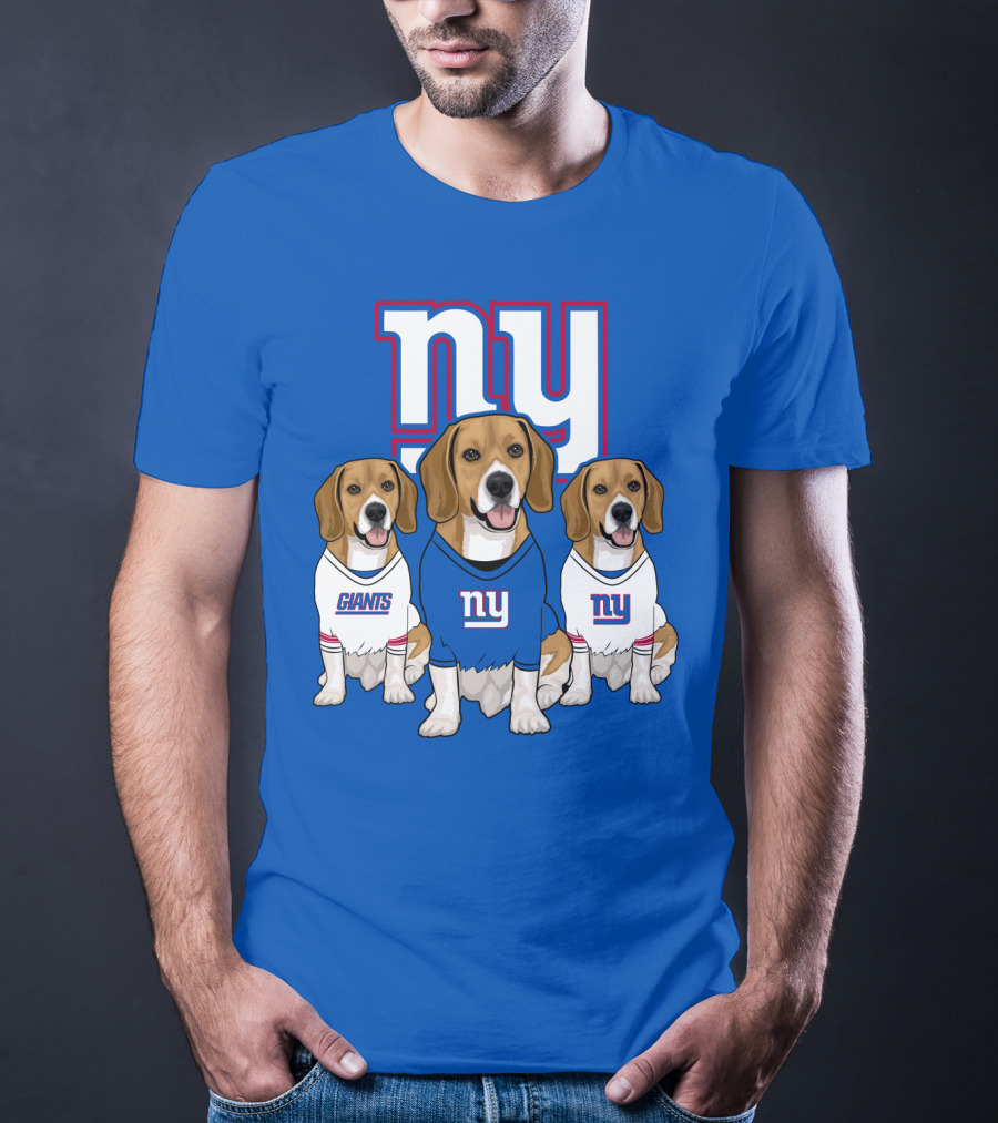 New York Giants Beagle Trio T-Shirt