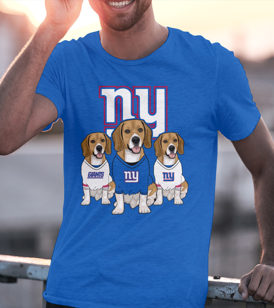 New York Giants Beagle Trio T-Shirt