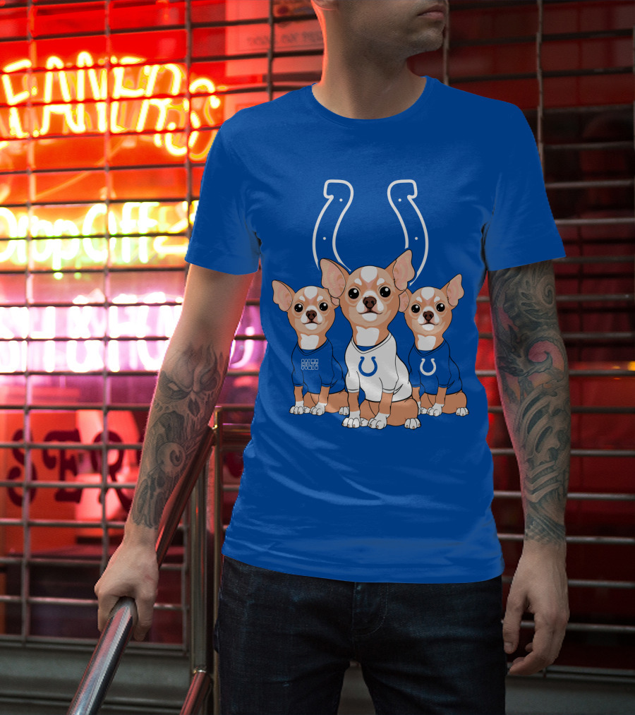 Indianapolis Colts Chihuahua Trio T-Shirt