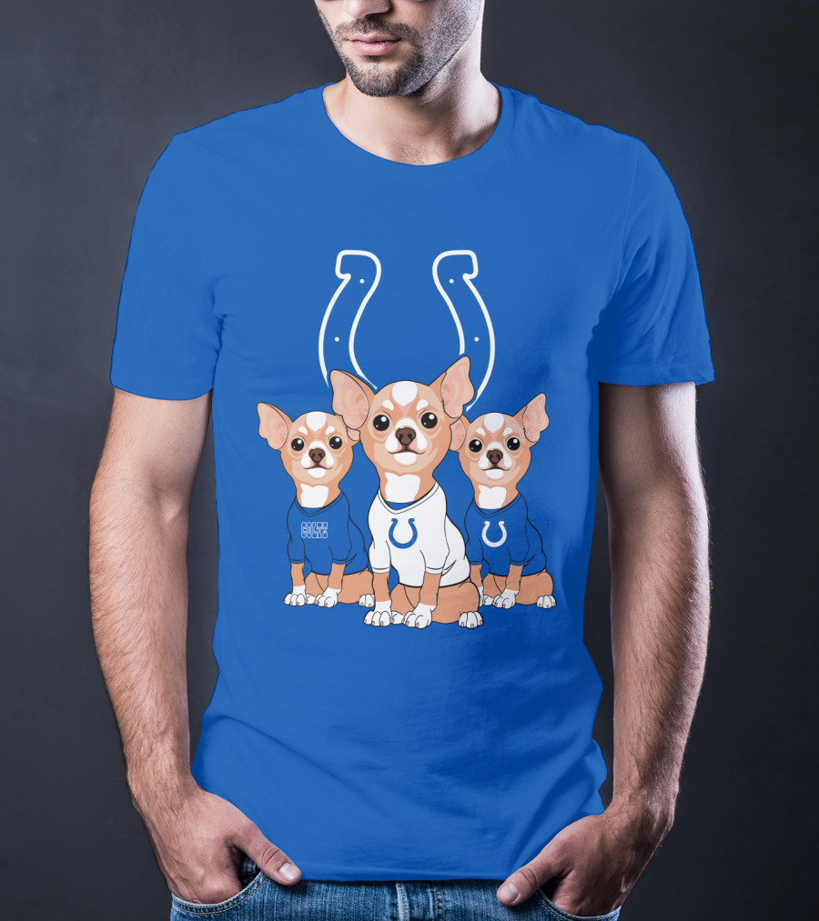 Indianapolis Colts Chihuahua Trio T-Shirt