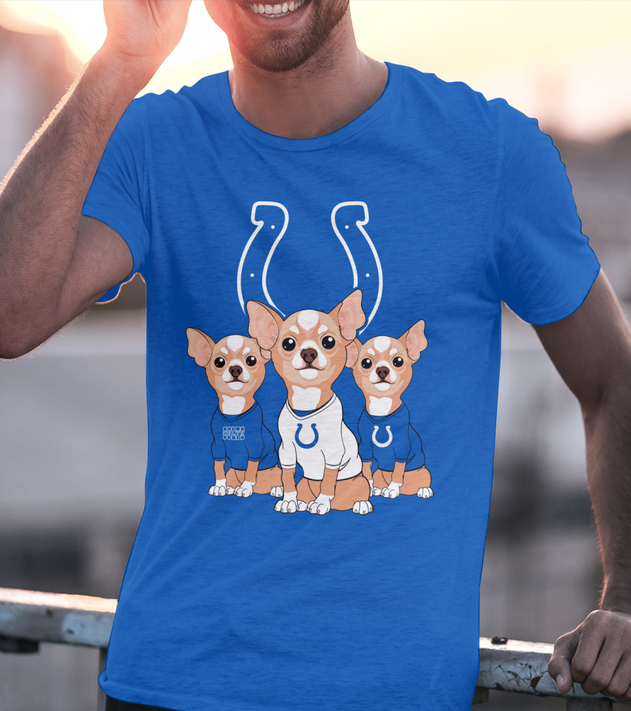Indianapolis Colts Chihuahua Trio T-Shirt