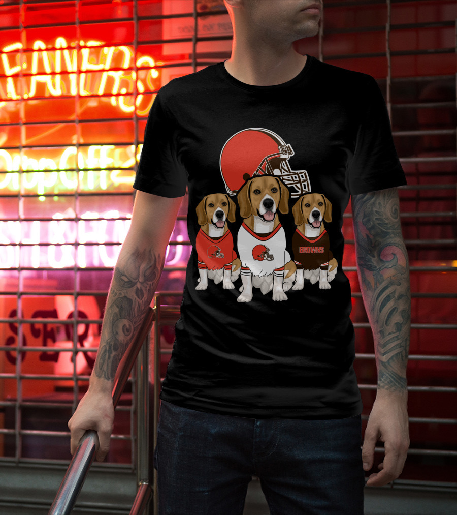Cleveland Browns Beagles T-Shirt