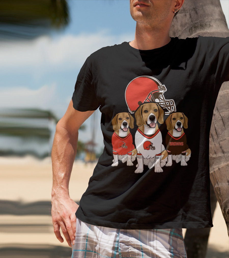 Cleveland Browns Beagles T-Shirt