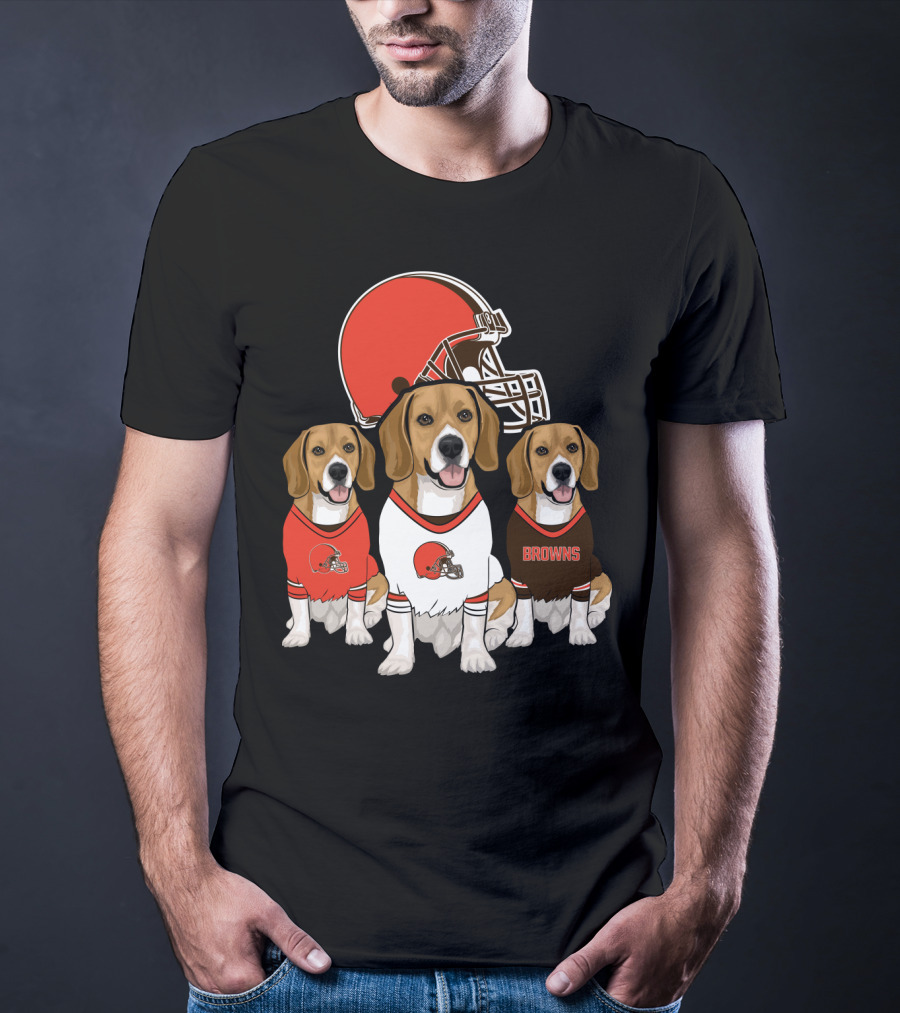 Cleveland Browns Beagles T-Shirt