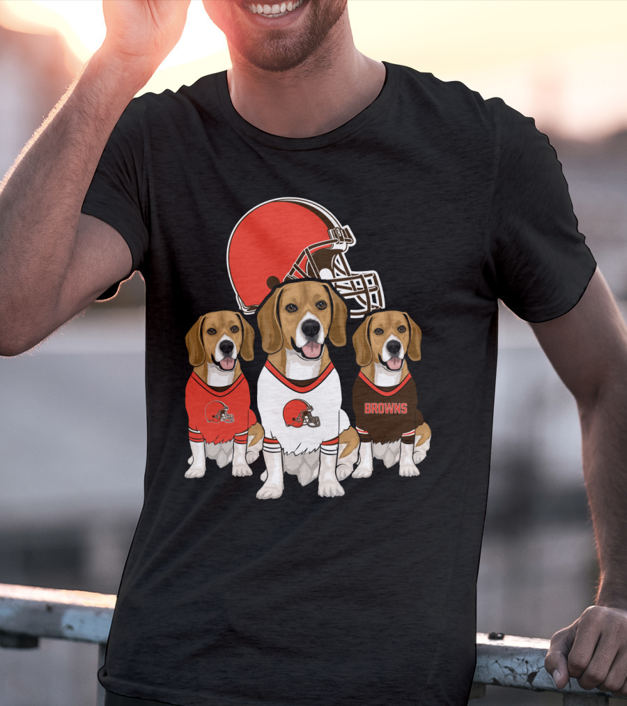 Cleveland Browns Beagles T-Shirt