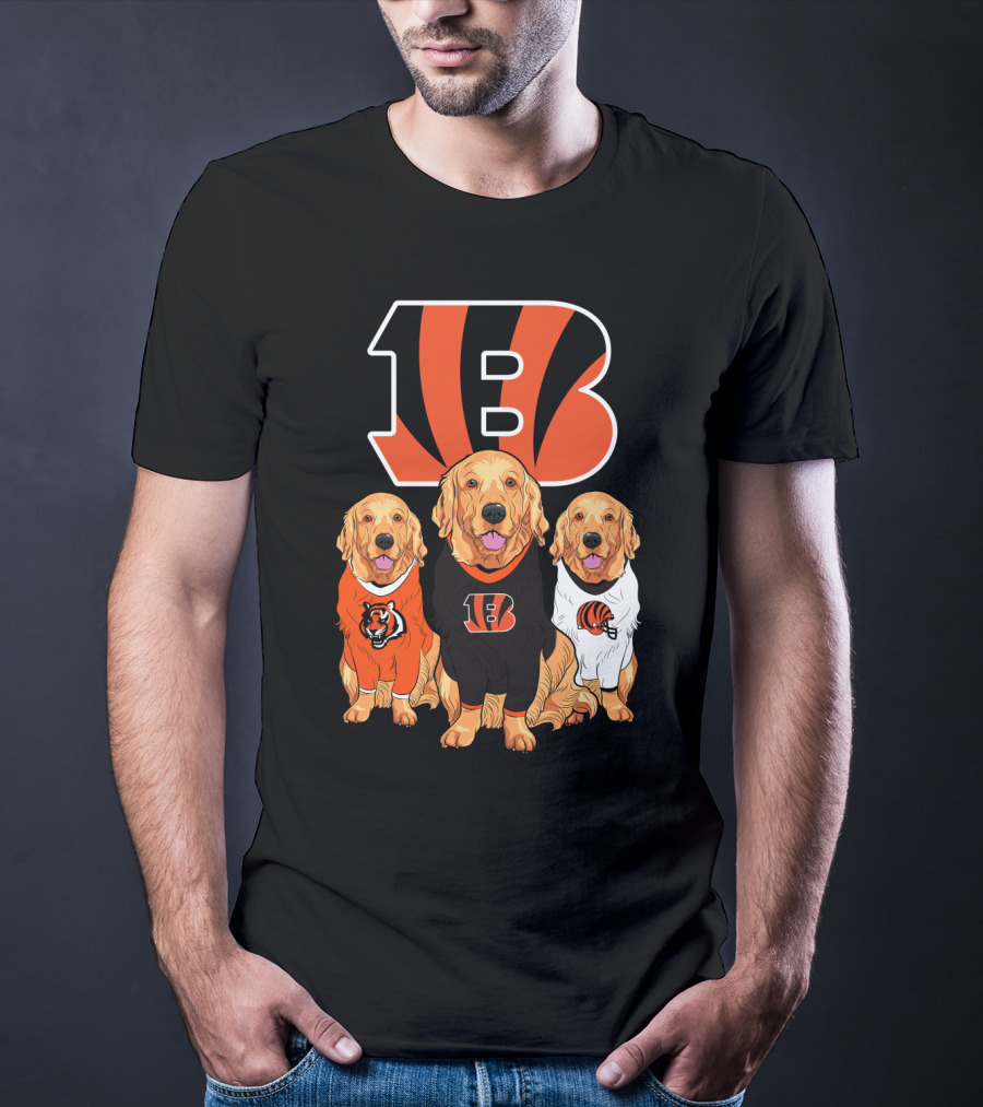Cincinnati Bengals Beagle Dog Trio T-Shirt