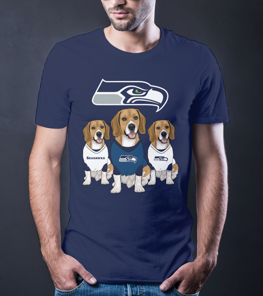 Seahawks Beagle Trio T-Shirt