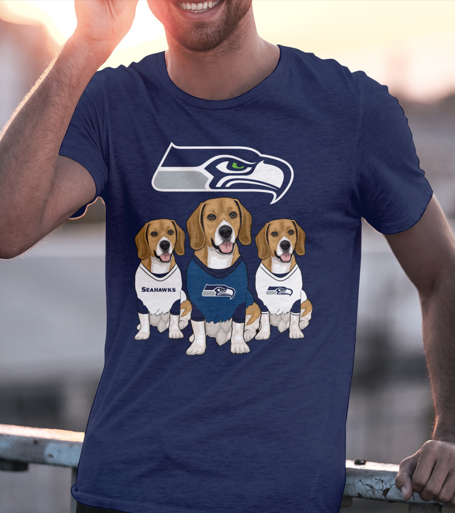 Seahawks Beagle Trio T-Shirt