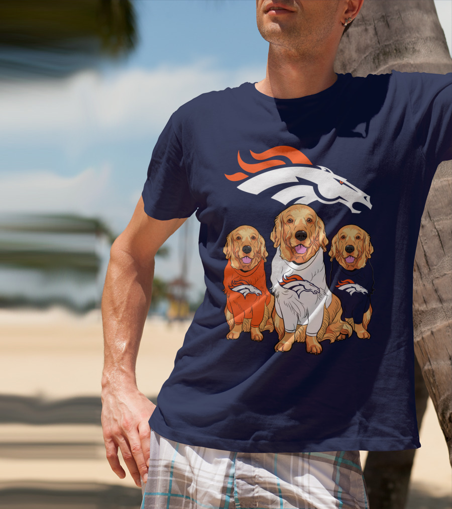 Denver Broncos Golden Retrievers T-Shirt