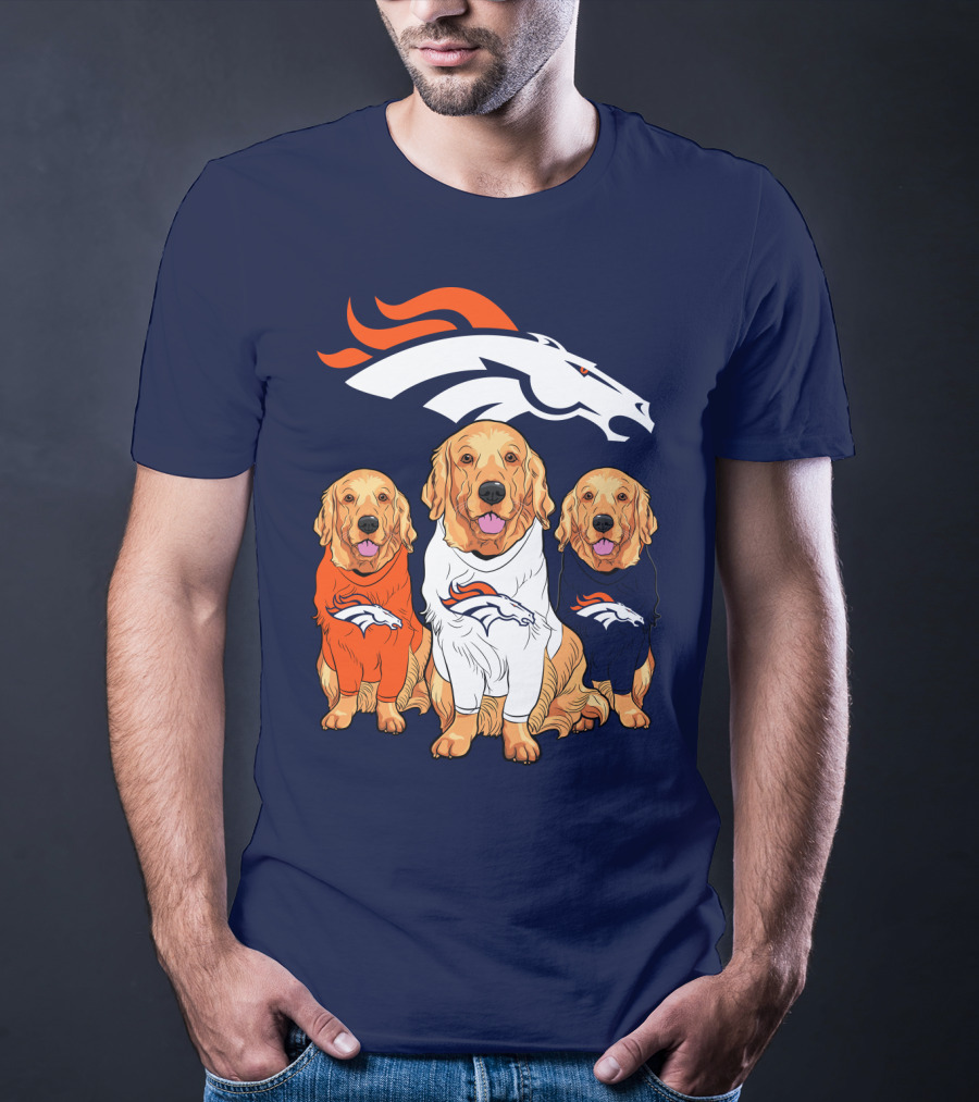Denver Broncos Golden Retrievers T-Shirt