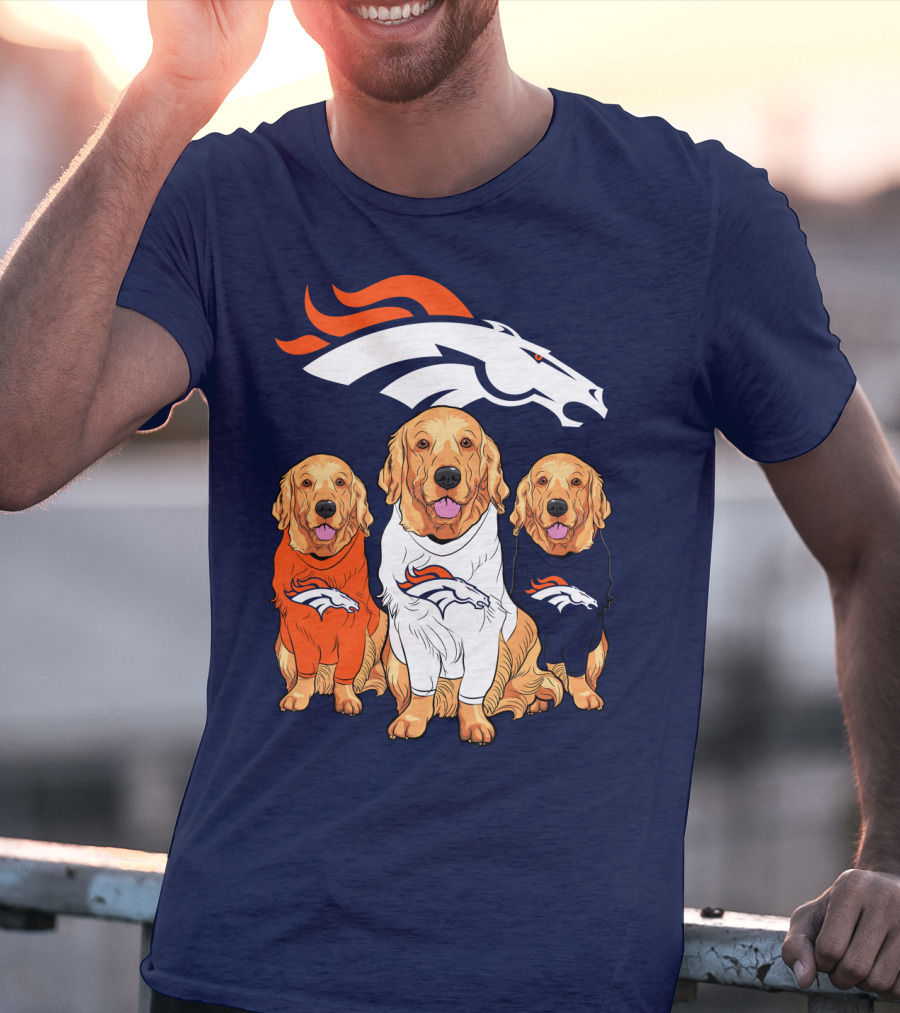 Denver Broncos Golden Retrievers T-Shirt