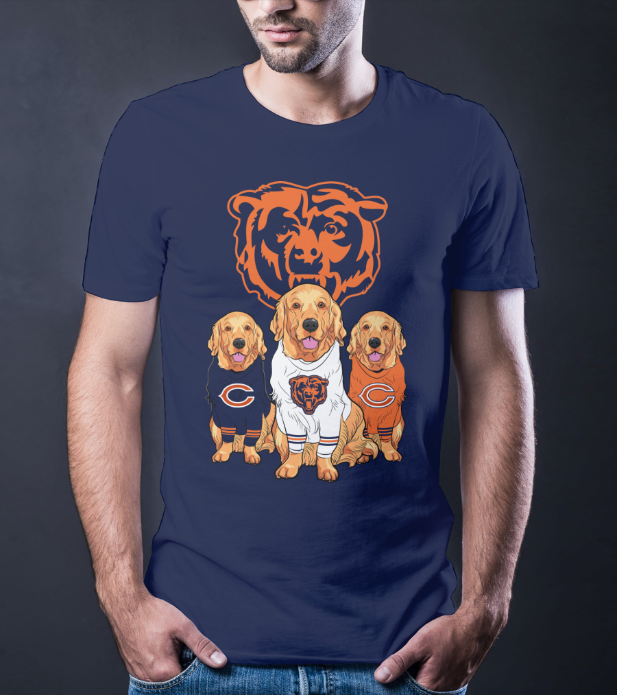 Chicago Bears Golden Retrievers T-Shirt