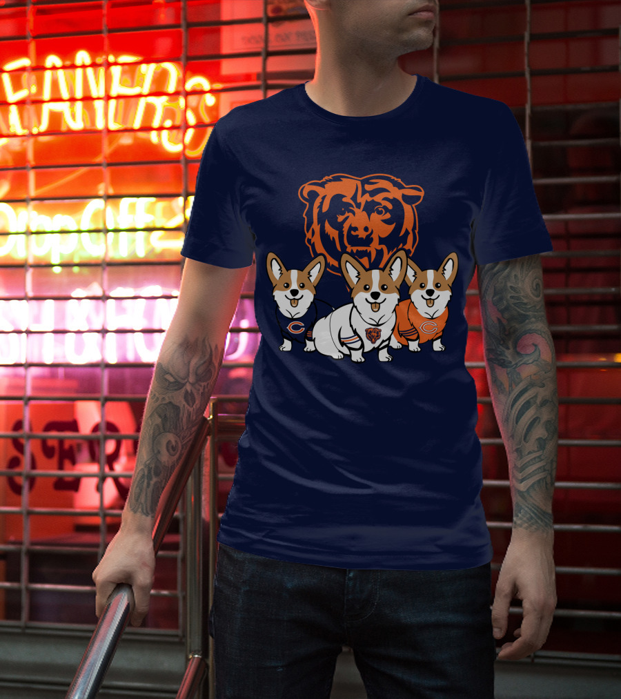 Chicago Bears Corgi T-Shirt