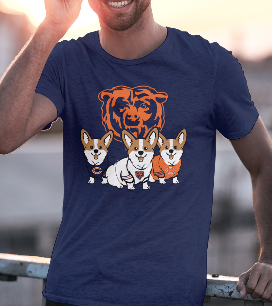 Chicago Bears Corgi T-Shirt