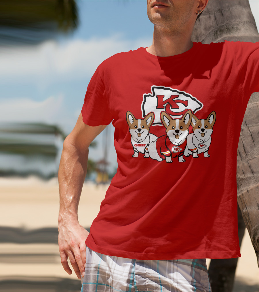 Kansas City Chiefs Corgi T-Shirt