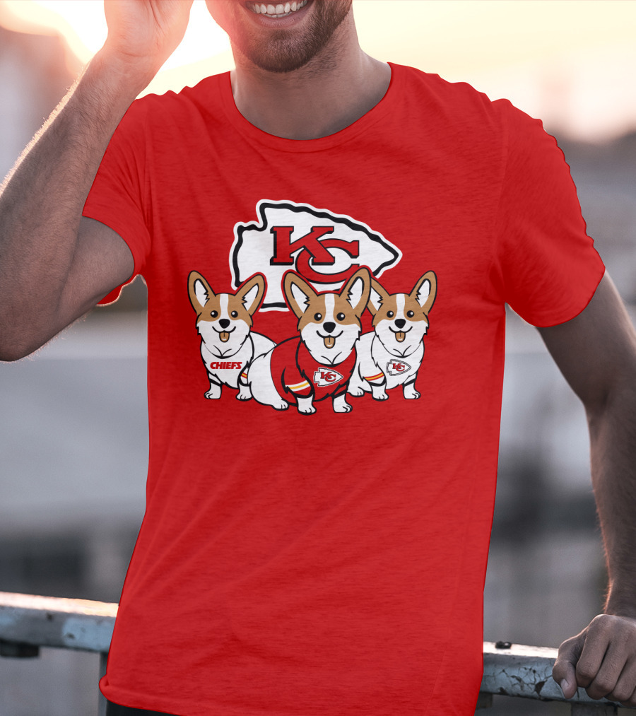 Kansas City Chiefs Corgi T-Shirt