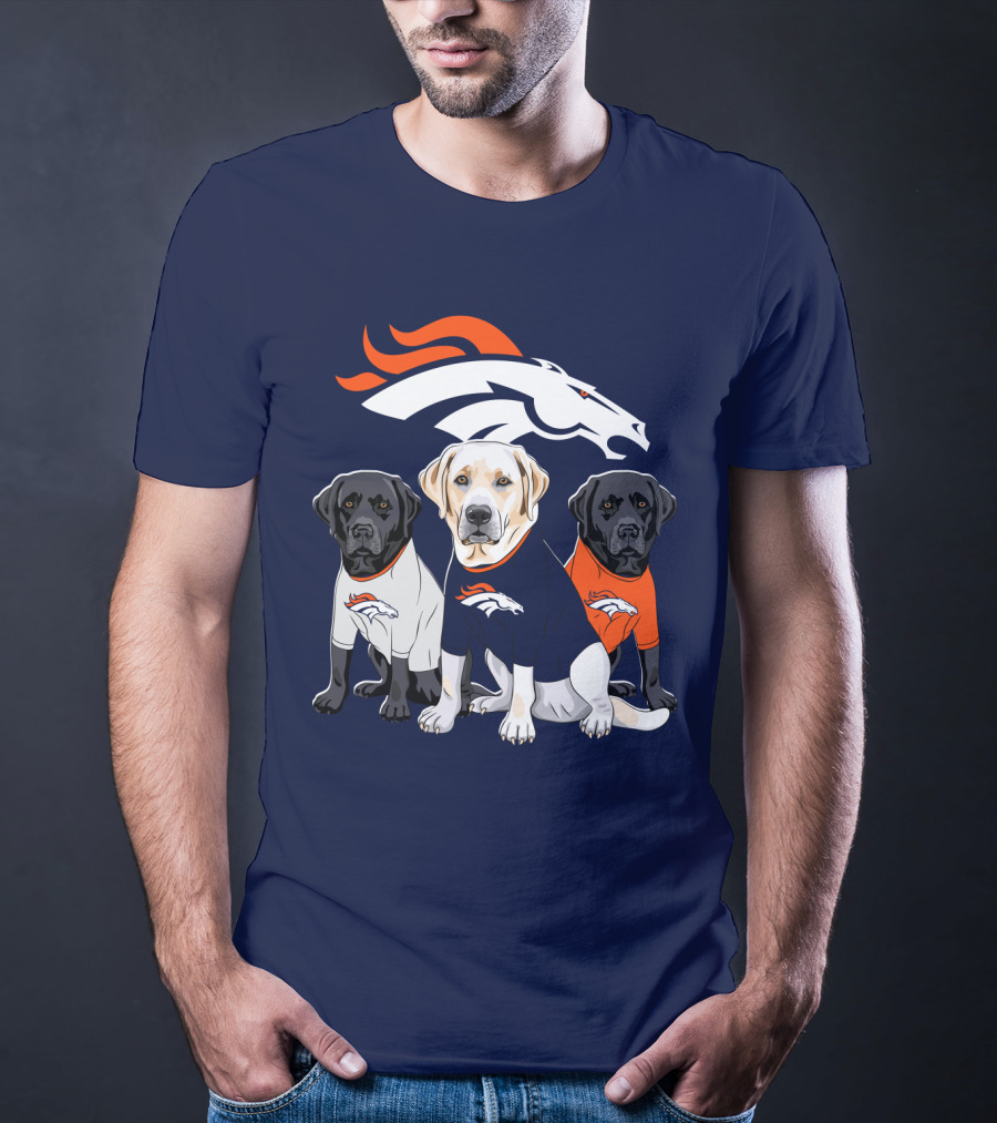 Denver Broncos Labrador Retriever T-Shirt