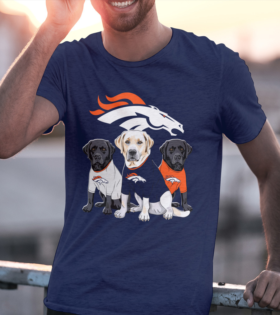 Denver Broncos Labrador Retriever T-Shirt