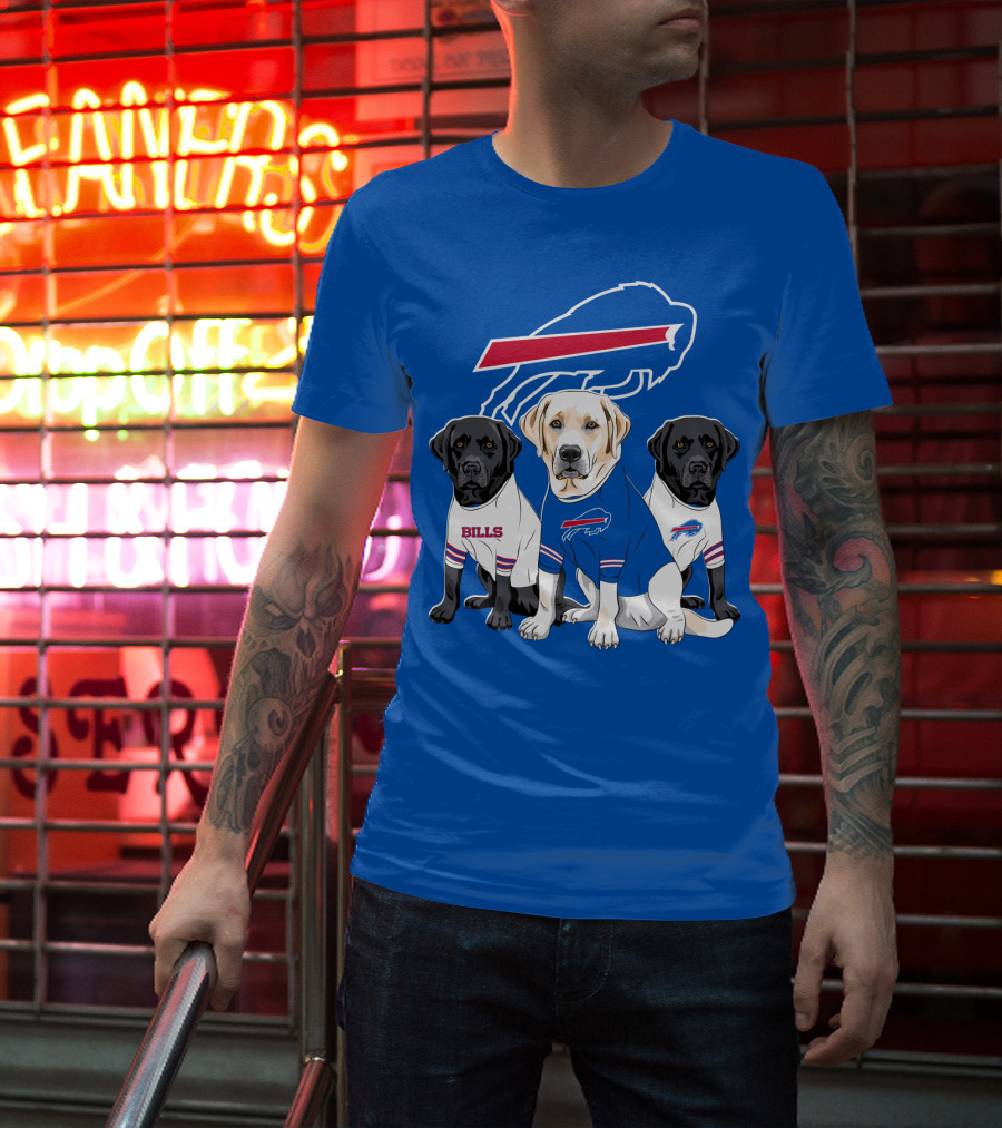 Buffalo Bills Labrador Retriever Trio T-Shirt