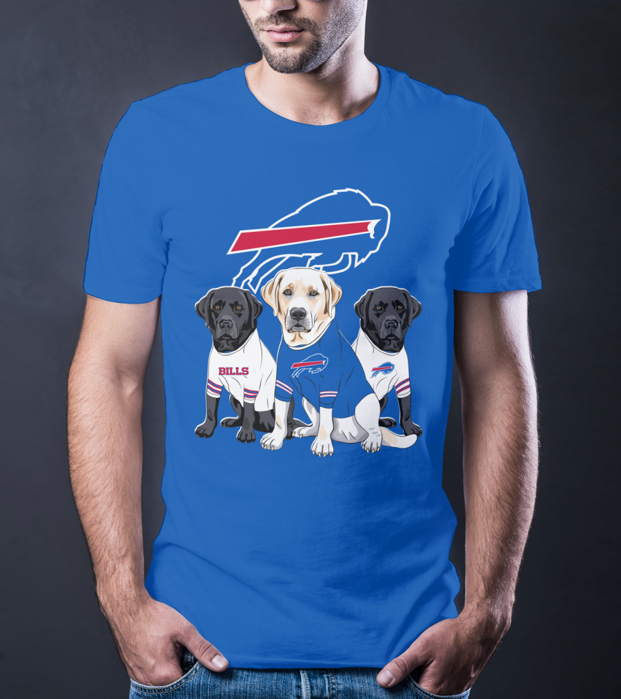 Buffalo Bills Labrador Retriever Trio T-Shirt