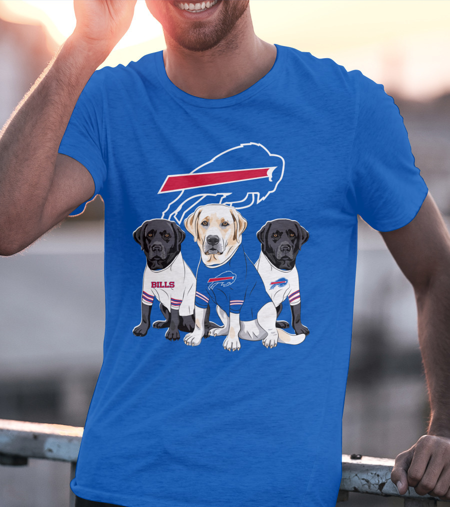 Buffalo Bills Labrador Retriever Trio T-Shirt