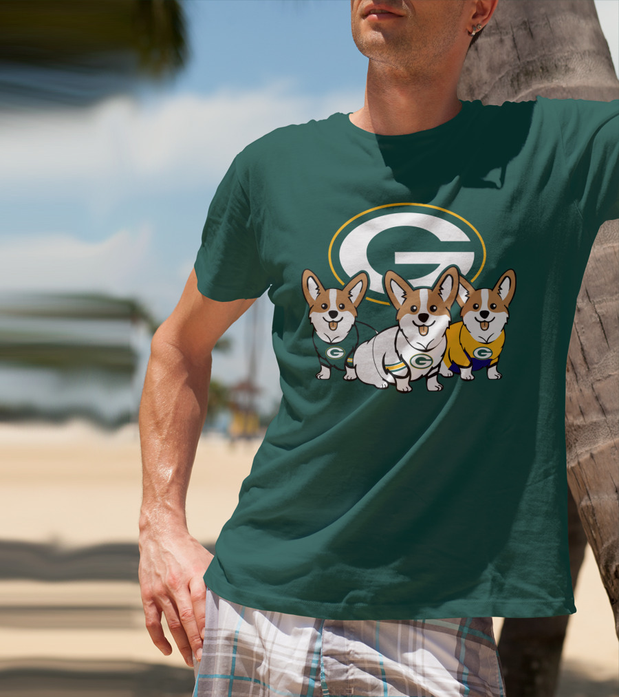 Green Bay Packers Corgi T-Shirt