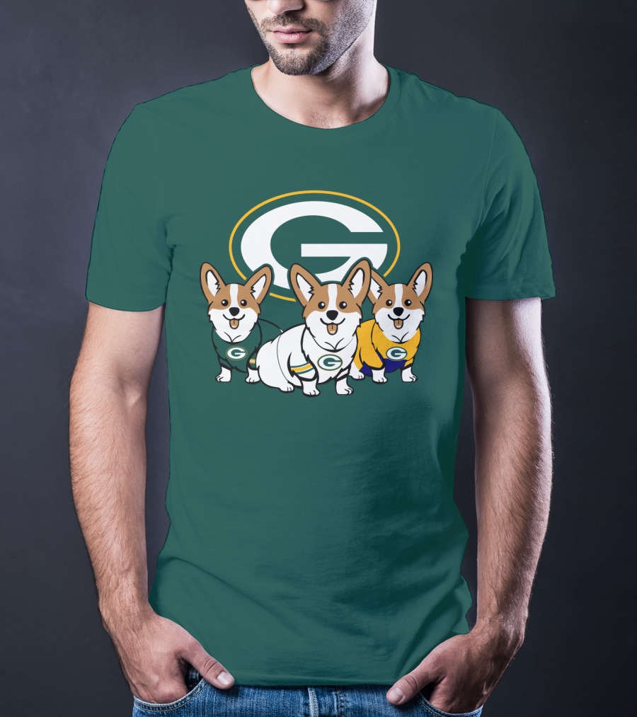 Green Bay Packers Corgi T-Shirt