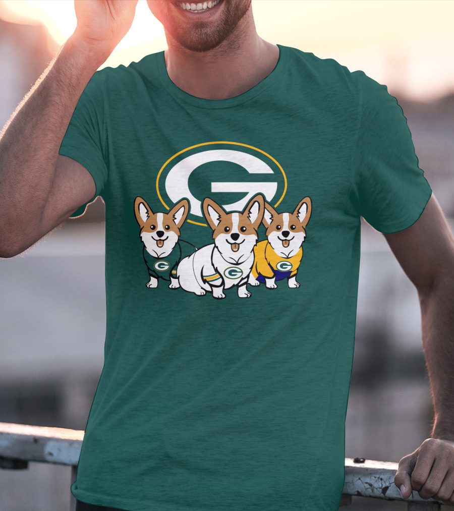 Green Bay Packers Corgi T-Shirt