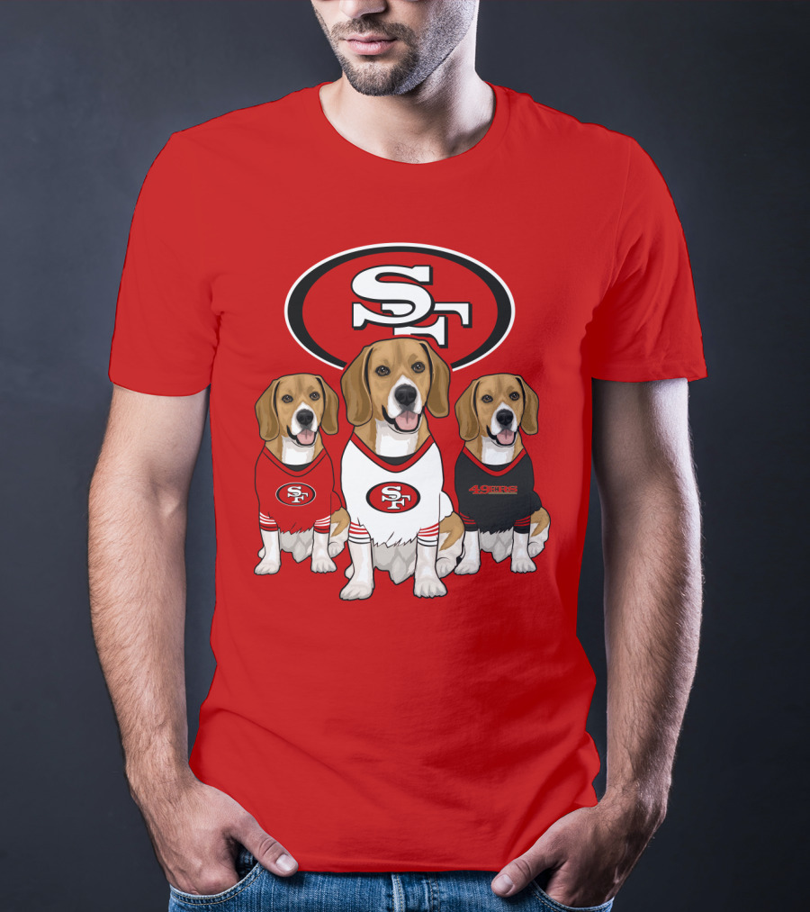 San Francisco 49ers Beagle Trio T-Shirt
