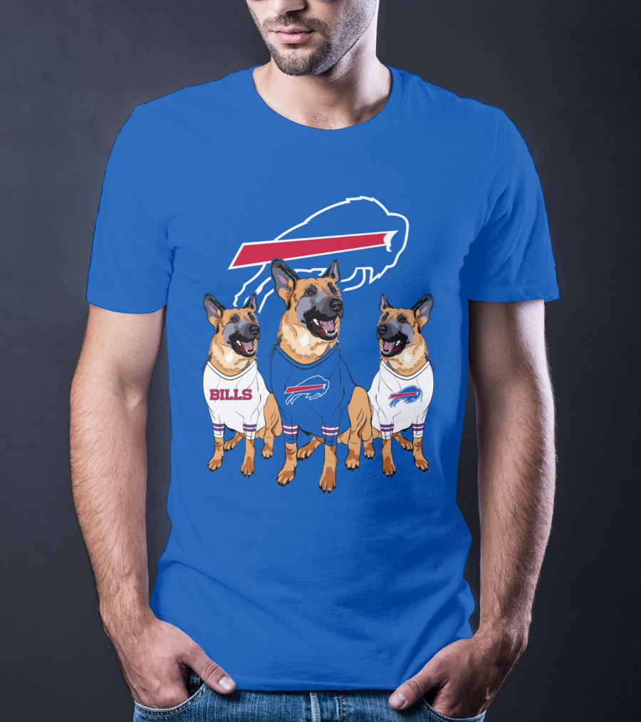 Buffalo Bills German Shepherd Trio T-Shirt