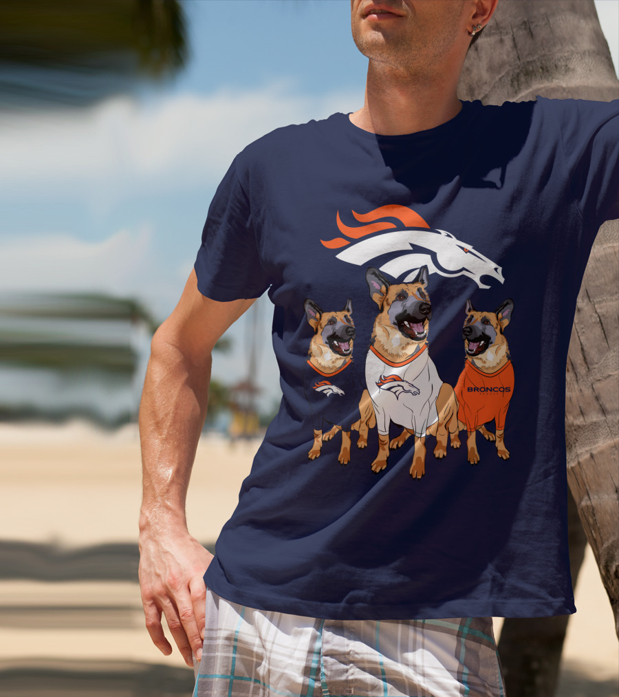 Broncos German Shepherds Trio T-Shirt
