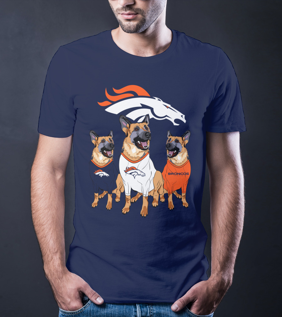 Broncos German Shepherds Trio T-Shirt