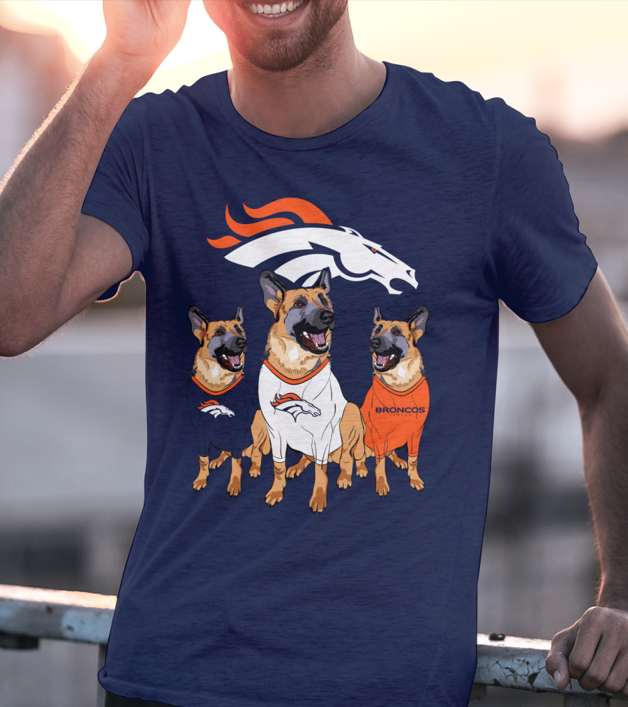 Broncos German Shepherds Trio T-Shirt