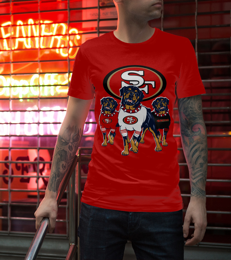 San Francisco 49ers Rottweiler Trio T-Shirt