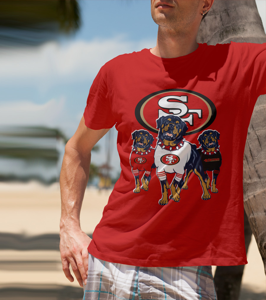 San Francisco 49ers Rottweiler Trio T-Shirt