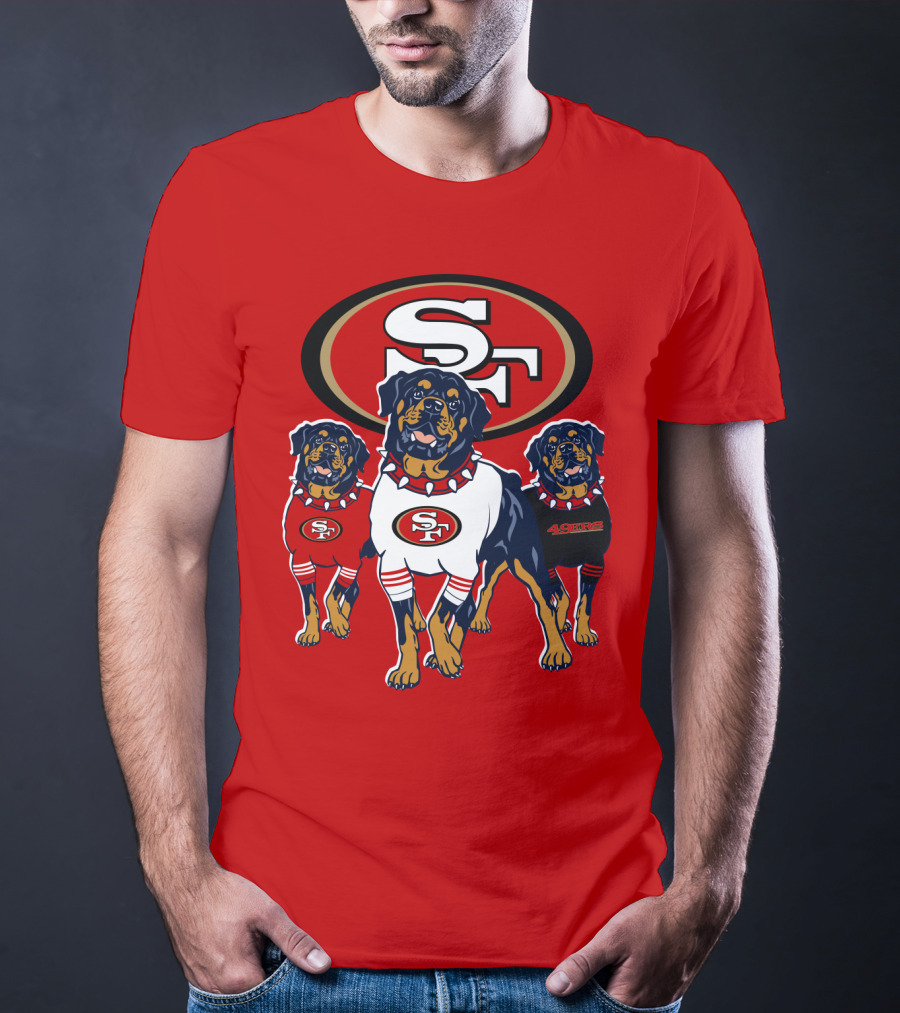 San Francisco 49ers Rottweiler Trio T-Shirt