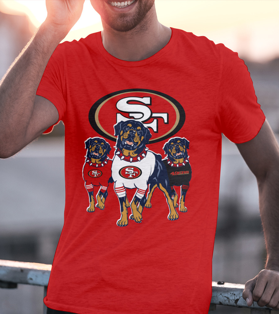 San Francisco 49ers Rottweiler Trio T-Shirt