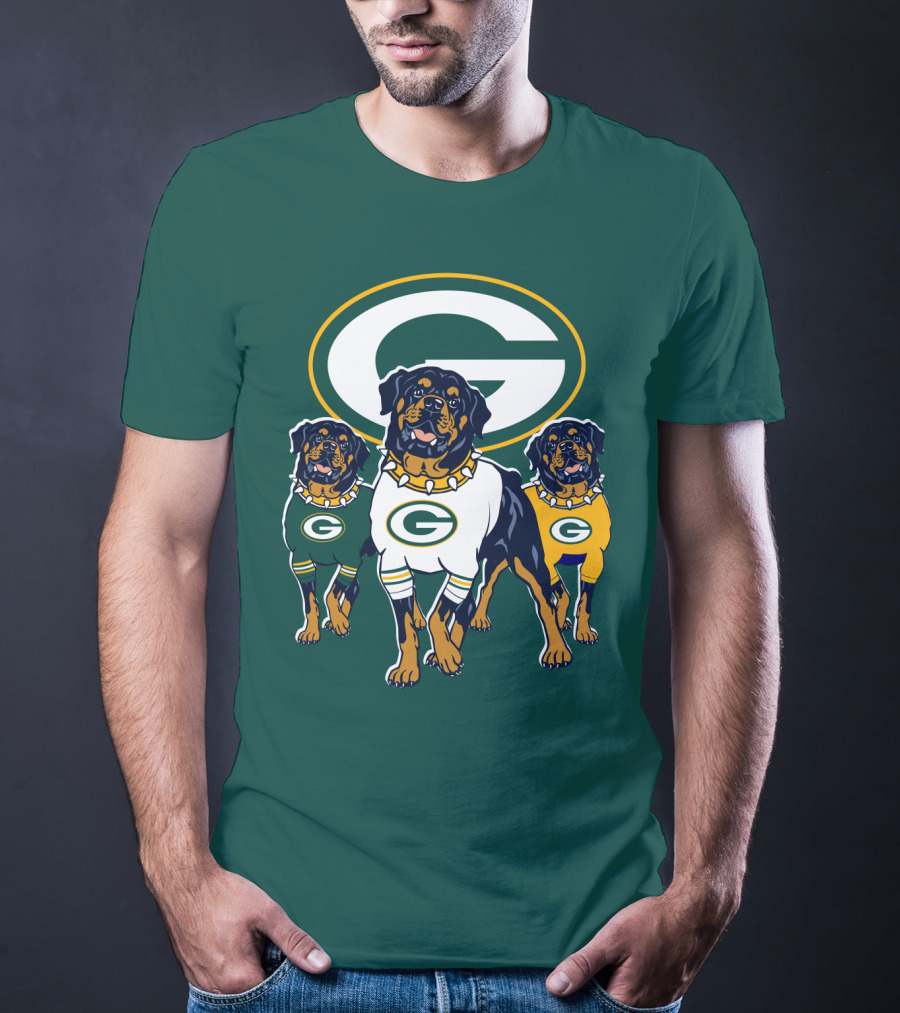 Green Bay Packers Rottweiler T-Shirt