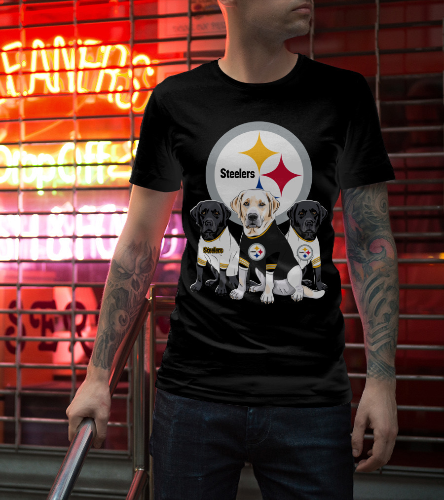 Steelers Labrador Trio T-Shirt