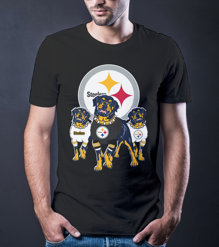 Steelers Rottweiler Trio T-Shirt